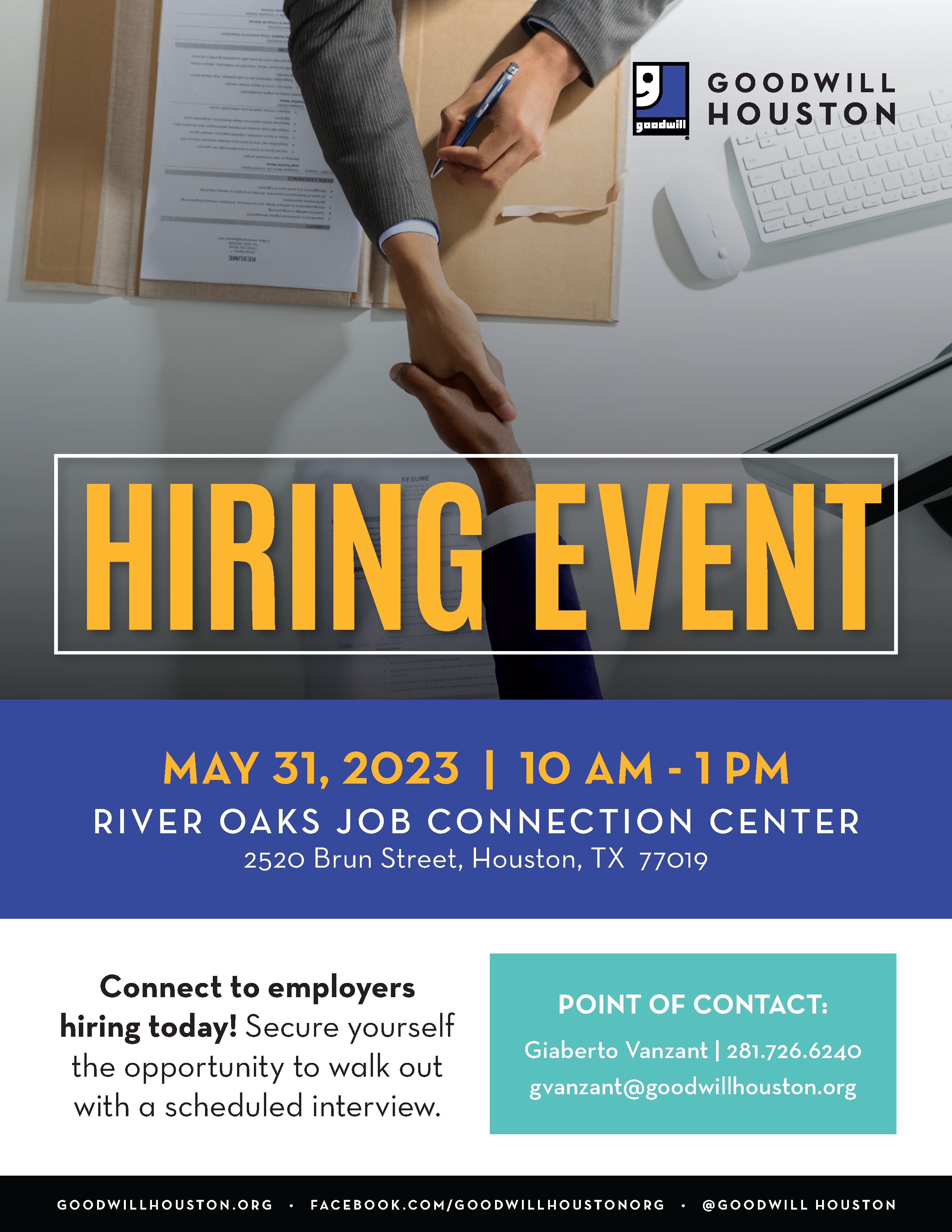 Hjc Hiring Event May Flyer Gw