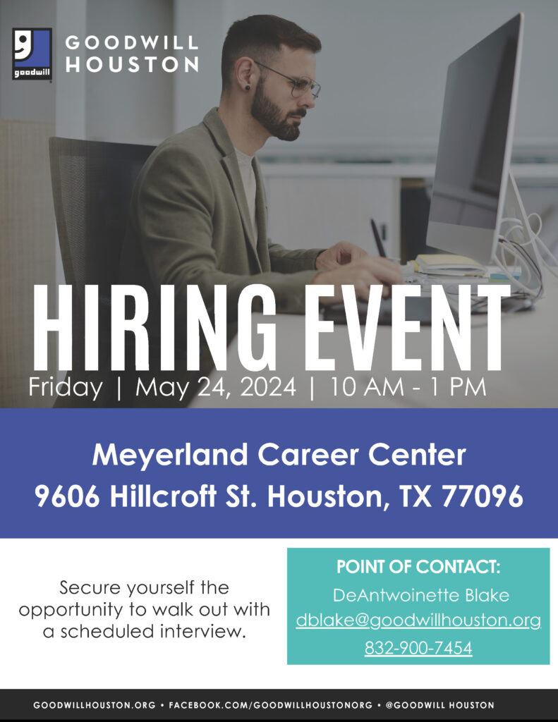 Myerland Hiring Event May